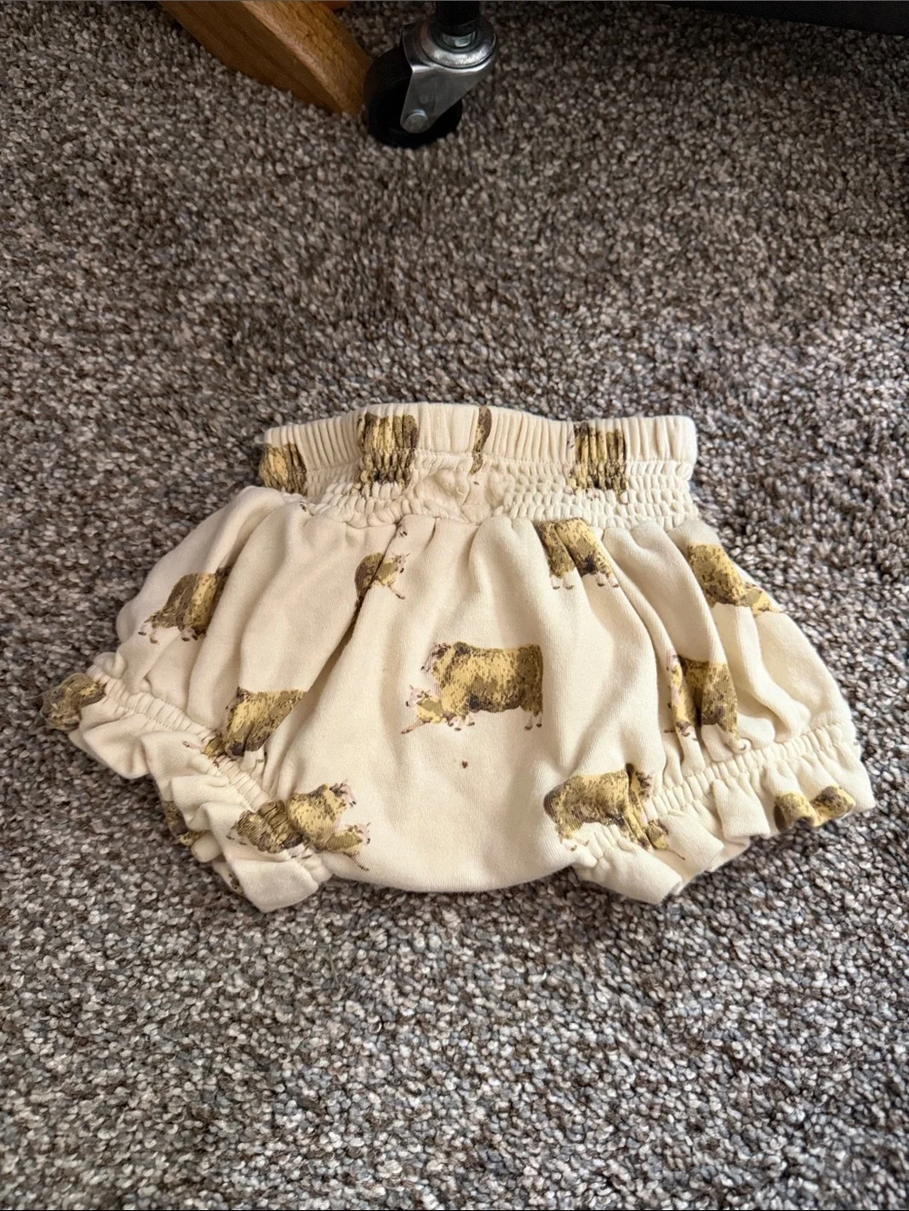 kate quinn Cream Diaper Cover with Lambs 🐑